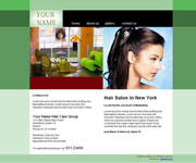 Hairdresser website template