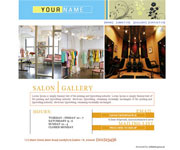 Hairdresser website template