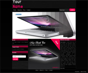 Laptop website template